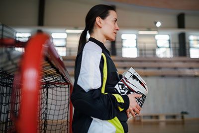 box lacrosse helmet