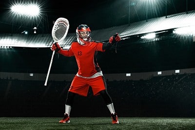 can you kick the ball in girls' lacrosse