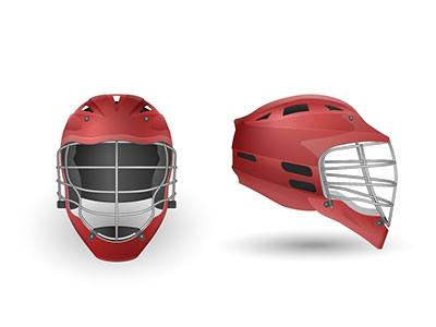 lacrosse helmet spray paint & decals