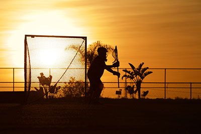 field lacrosse goalie