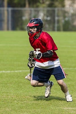 How do you wear glasses under a lacrosse helmet?